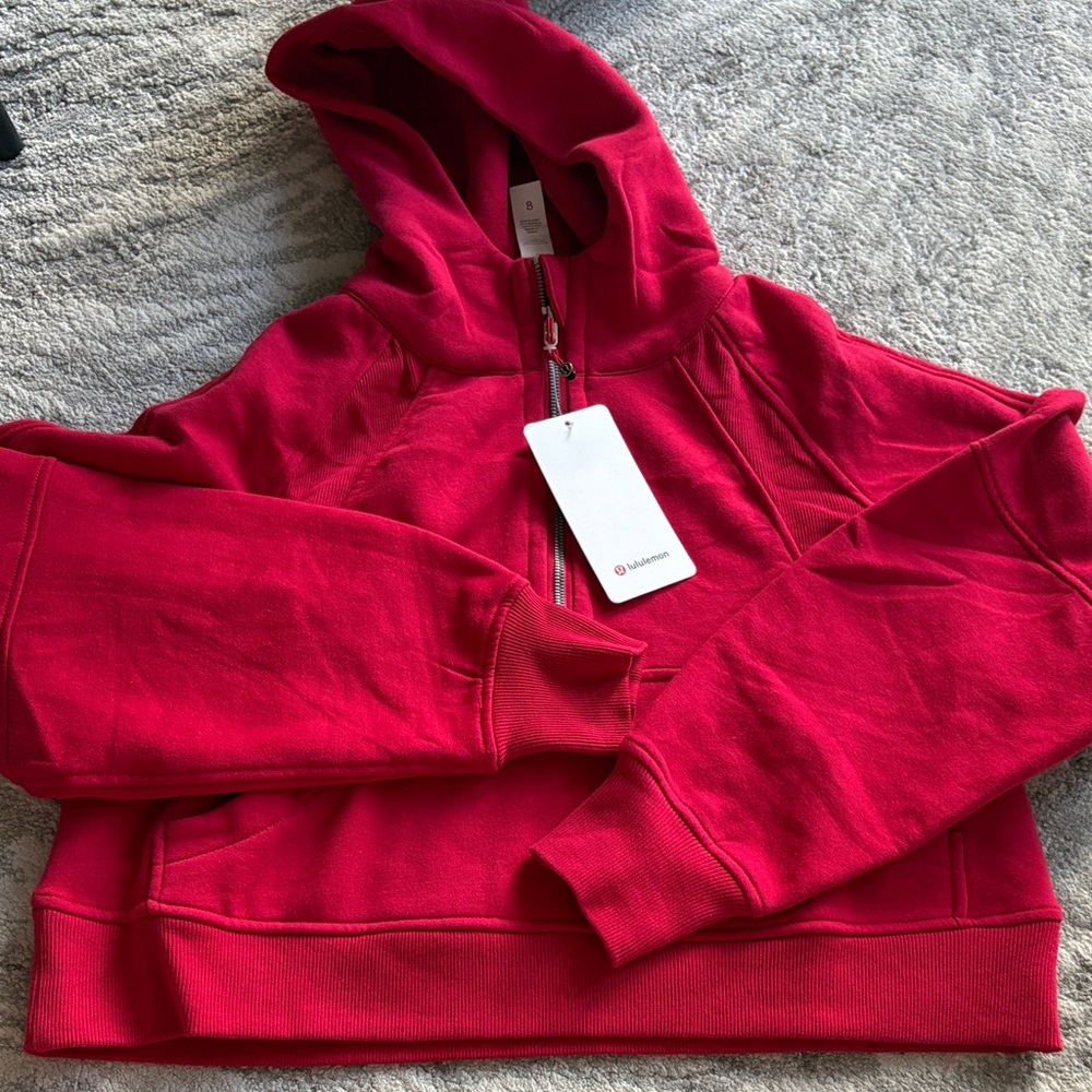 Red Hooded Sweatshirt